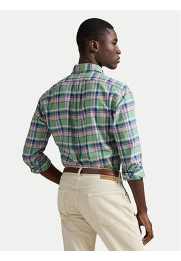 Polo Ralph Lauren Koszula 710922273007 Kolorowy Custom Fit. Typ kołnierza: polo. Materiał: bawełna. Wzór: kolorowy