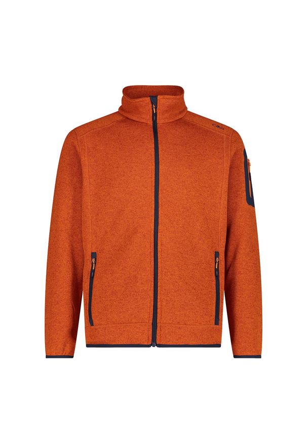 Bluza męska turystyczna CMP 3H60747N. Kolor: pomarańczowy. Materiał: polar. Sport: turystyka piesza