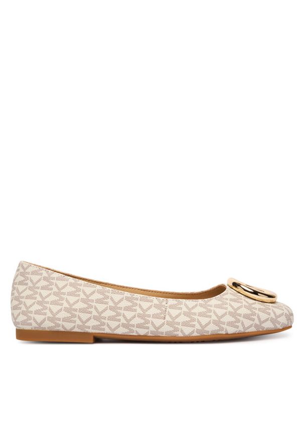 MICHAEL Michael Kors Baleriny Milan Flex Ballet 40F5MLFP1B Écru. Materiał: skóra