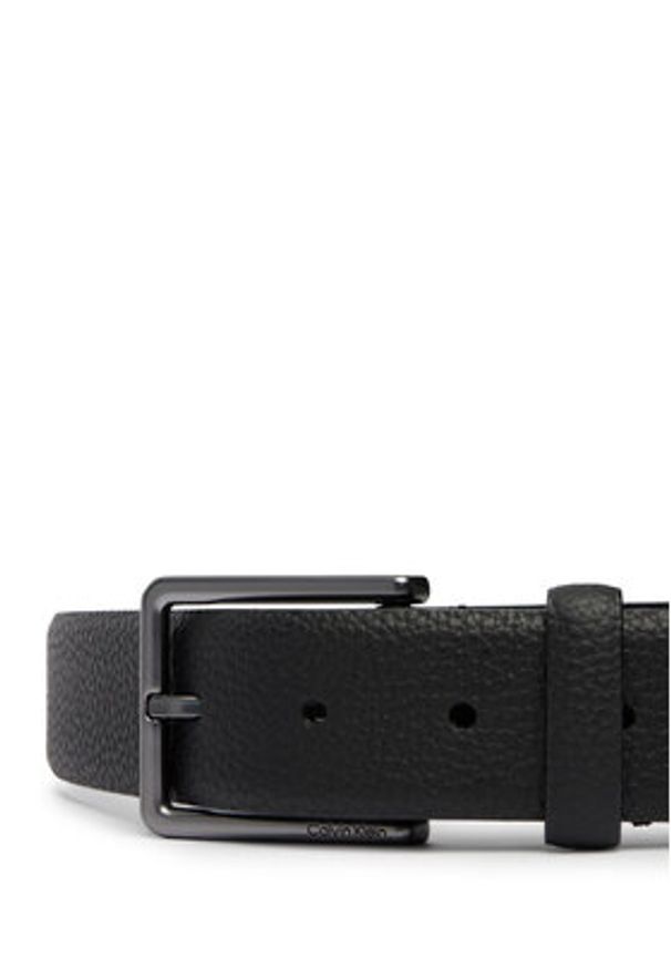 Calvin Klein Pasek Warmth Buckle Pebble 35Mm Fixed LV04D7062G Czarny. Kolor: czarny. Materiał: skóra