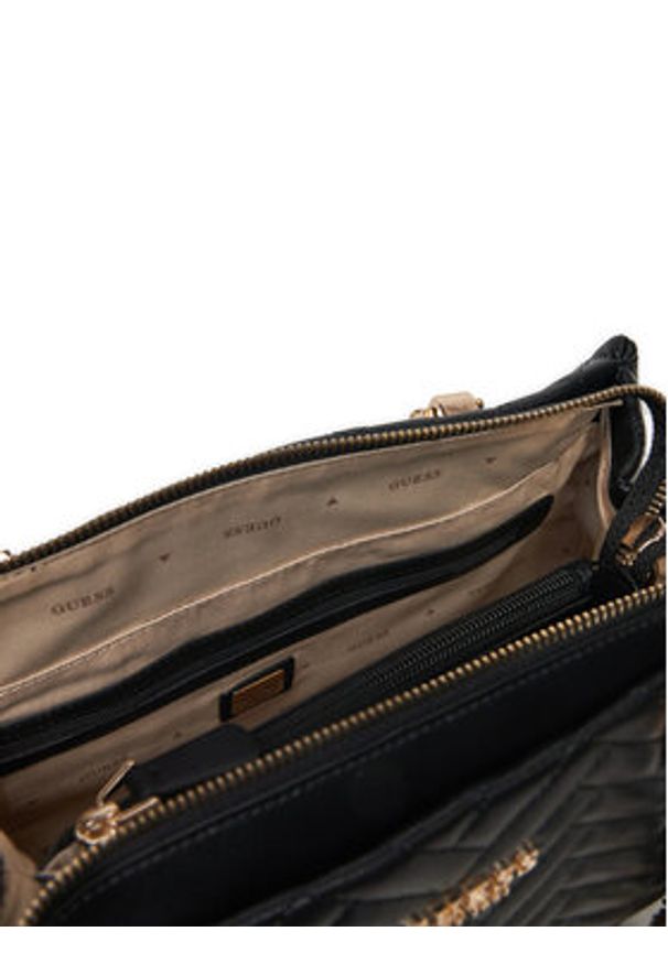 Guess Torebka HWQG95 08090 Czarny. Kolor: czarny. Materiał: skórzane