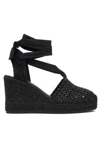 Weekend Max Mara Espadryle 2615521155670 Czarny. Kolor: czarny. Materiał: skóra #1