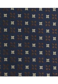 Krawat Męski - Angelo di Monti - Granatowy, Groszki. Kolor: niebieski. Materiał: tkanina. Wzór: grochy. Styl: elegancki, wizytowy #3