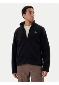 Adidas - adidas Polar Trefoil Essentials Teddy JV7676 Czarny Loose Fit. Kolor: czarny. Materiał: syntetyk #1