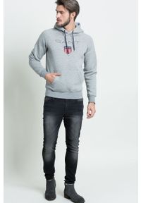 GANT - Gant - Bluza 276310. Kolor: szary. Długość rękawa: raglanowy rękaw. Wzór: aplikacja #3