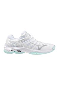 Damskie buty halowe Mizuno Wave Voltage 2. Kolor: biały. Model: Mizuno Wave. Sport: siatkówka, bieganie #1