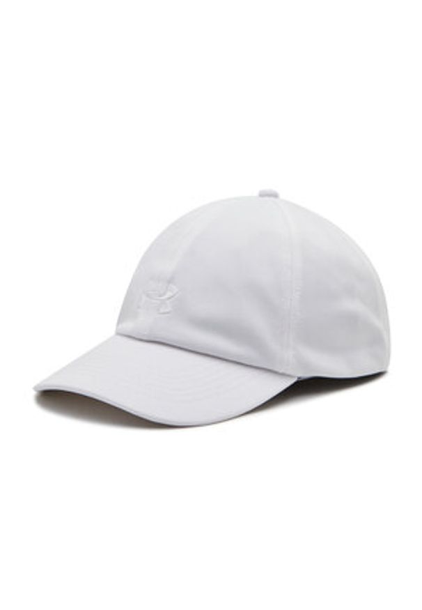 Czapka z daszkiem Under Armour - Play Up Cap 1351267-100 White. Kolor: biały. Materiał: poliester, materiał