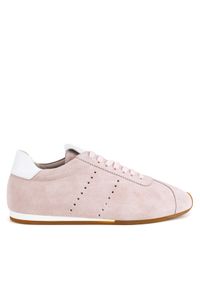 Gino Rossi Sneakersy AYA-110125 Różowy. Kolor: różowy. Materiał: zamsz, skóra