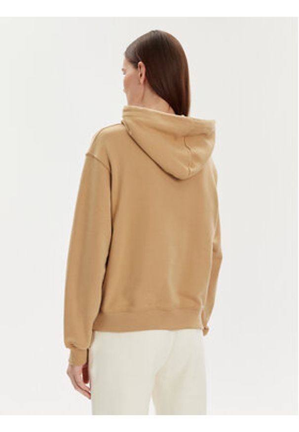 TOMMY HILFIGER - Tommy Hilfiger Bluza Monotype Flock WW0WW41236 Beżowy Relaxed Fit. Kolor: beżowy. Materiał: bawełna