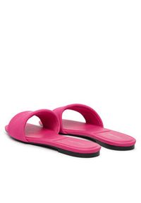 Calvin Klein Klapki Square Flat Sndl Canvas Hw HW0HW03129 Różowy. Kolor: różowy. Materiał: materiał #3