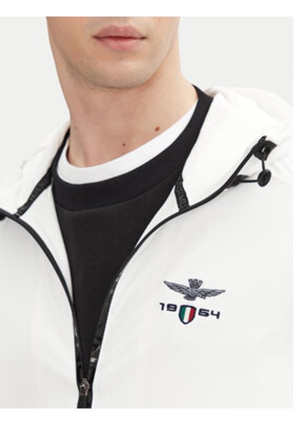 Aeronautica Militare Kurtka przejściowa 251AB2204CT3264 Biały Regular Fit. Kolor: biały. Materiał: syntetyk