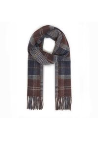 Barbour Szalik Dramside Reversible USC0401TN38 Brązowy. Kolor: brązowy. Materiał: wełna, materiał