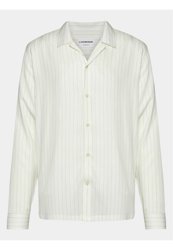 Lindbergh Koszula 30-203532 Biały Relaxed Fit. Kolor: biały. Materiał: wiskoza