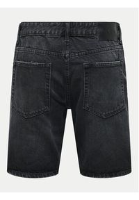 Only & Sons Szorty jeansowe Edge 22032047 Czarny Straight Fit. Kolor: czarny. Materiał: bawełna #7