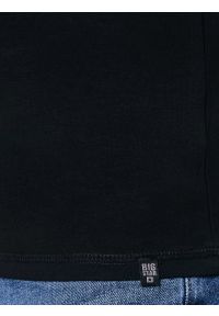 Big-Star - Koszulka męska v-neck z bawełny supima czarna Supiclassicov 906. Kolor: czarny. Materiał: bawełna. Długość: długie. Styl: klasyczny #5