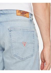 Guess Szorty jeansowe Sonny M4GD01 D5AZ2 Niebieski Slim Fit. Kolor: niebieski. Materiał: bawełna