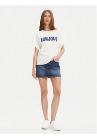 United Colors of Benetton - United Colors Of Benetton T-Shirt 3LNSD109Z Biały Relaxed Fit. Kolor: biały. Materiał: bawełna #4