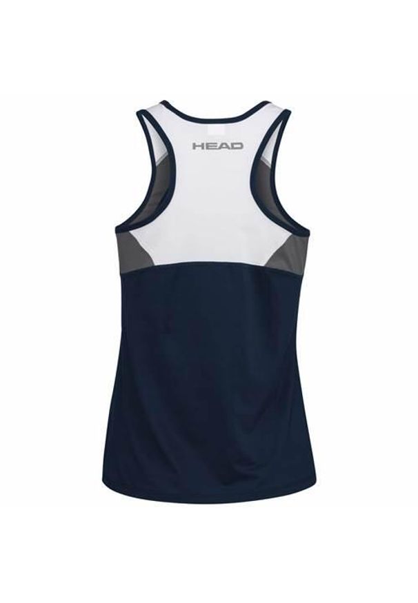 Head - Koszulka bez rękawów damska CLUB 22 Tank Top. Kolor: niebieski. Materiał: poliester. Długość rękawa: bez rękawów. Sport: tenis