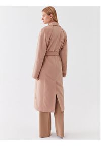 Calvin Klein Płaszcz wełniany K20K205496 Beżowy Regular Fit. Kolor: beżowy. Materiał: wełna #5