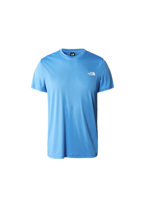 Koszulka The North Face Niebieska Redbox. Kolor: niebieski. Materiał: bawełna