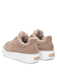 Max Mara Sneakersy Tmaxi1 2524766172650 Beżowy. Kolor: beżowy. Materiał: skóra, zamsz #5