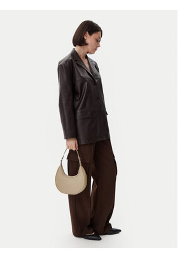 Pieces Torebka Pctina Shoulder Bag Tf 17159551 Biały. Kolor: biały. Materiał: skórzane