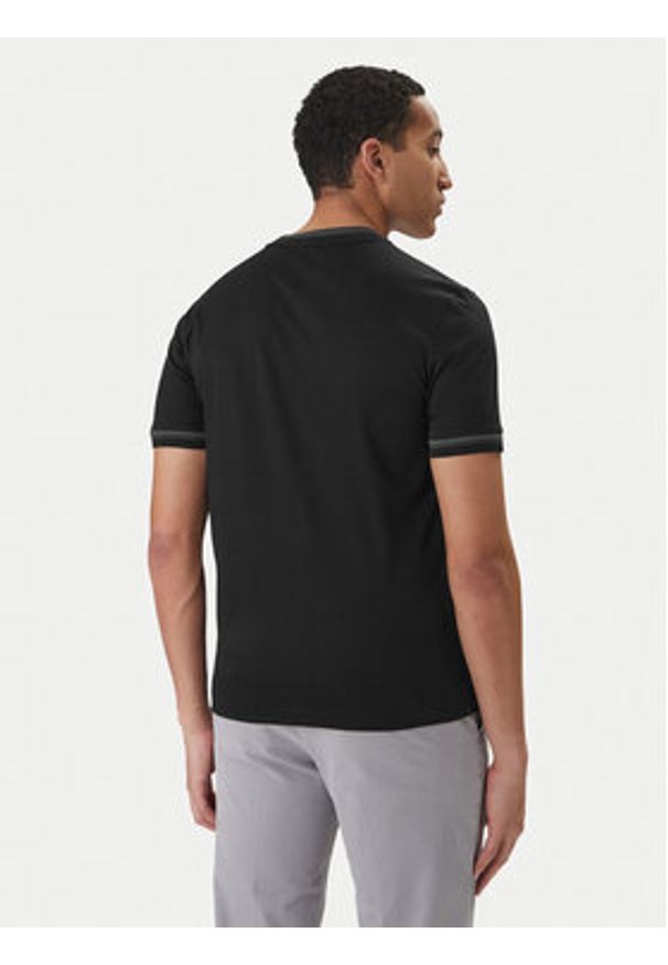 BOSS T-Shirt H-Tessler 202 50554536 Czarny Slim Fit. Kolor: czarny. Materiał: bawełna