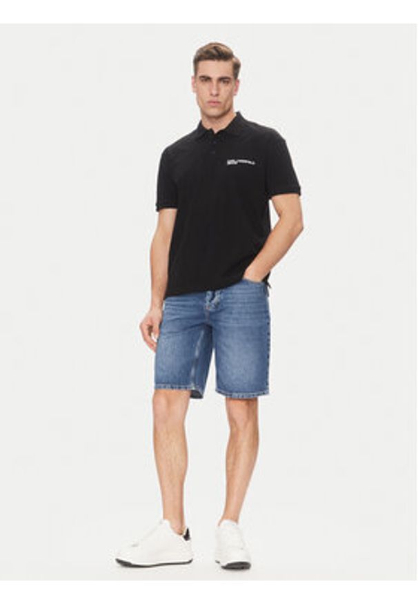 Karl Lagerfeld Jeans Szorty jeansowe A2M10132 Granatowy Regular Fit. Kolor: niebieski. Materiał: bawełna