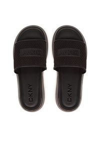 DKNY Klapki K1537441 Czarny. Kolor: czarny. Materiał: skóra