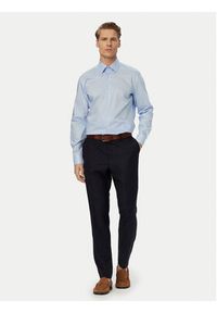 BOSS Koszula H-Hank 50560704 Niebieski jasny Slim Fit. Kolor: niebieski. Materiał: bawełna #4
