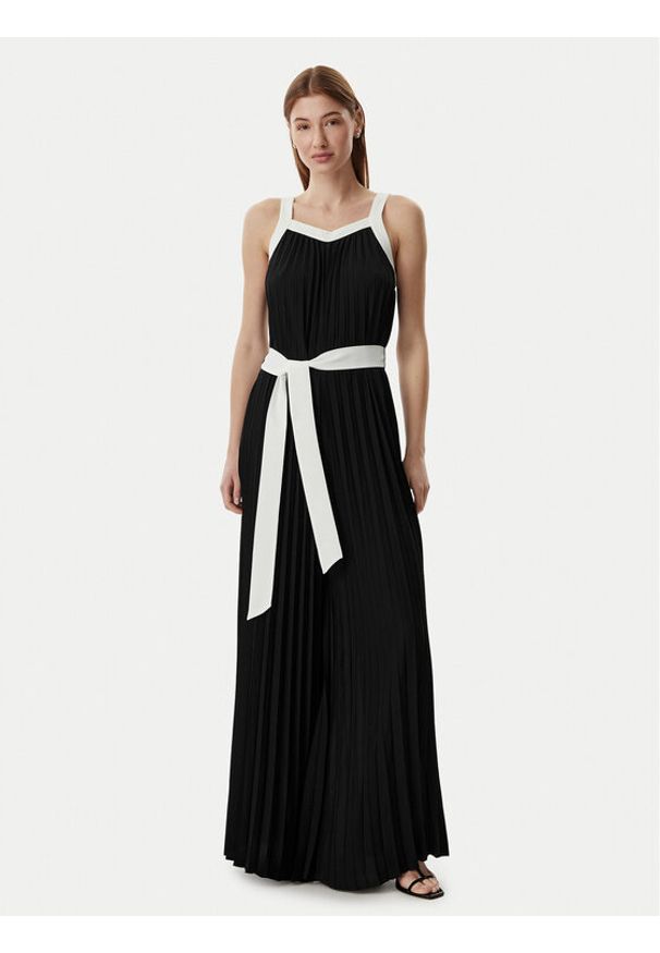 Karl Lagerfeld - KARL LAGERFELD Kombinezon B2W13018 Czarny Regular Fit. Kolor: czarny. Materiał: syntetyk