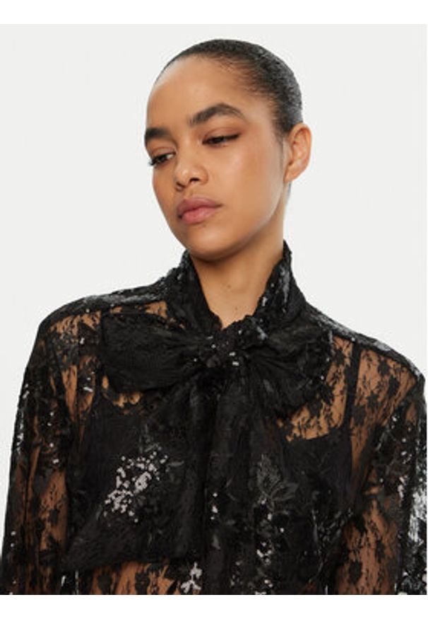 Kontatto Bluzka AI2025 Czarny Regular Fit. Kolor: czarny. Materiał: syntetyk