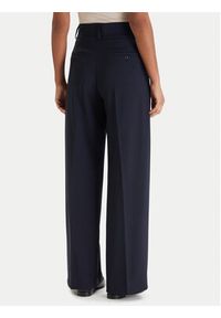 Weekend Max Mara Spodnie palazzo Visivo 2615131041 Granatowy Relaxed Fit. Kolor: niebieski. Materiał: wełna #2