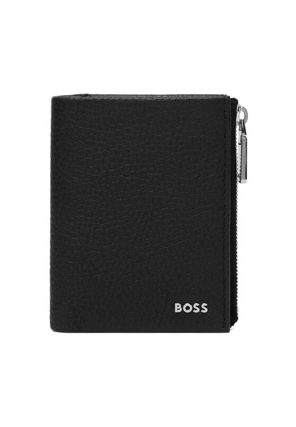 BOSS Portfel New Crosstown 50563612 Czarny. Kolor: czarny. Materiał: skóra