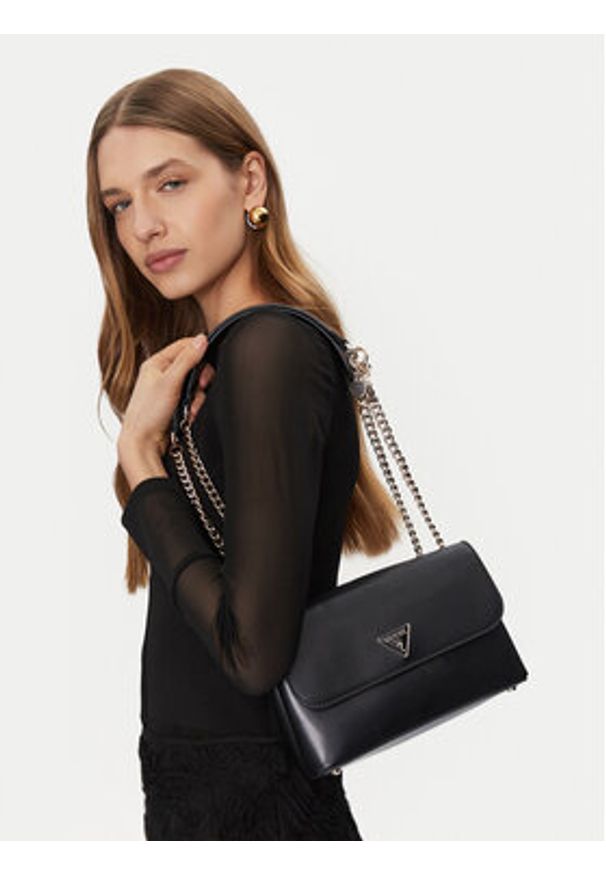 Guess Torebka HWVG94 93200 Czarny. Kolor: czarny. Materiał: skórzane