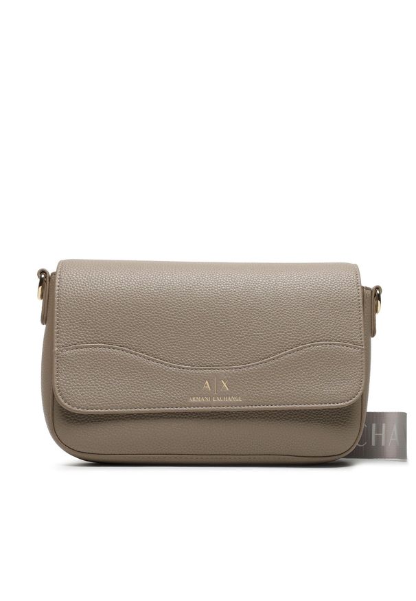 Torebka Armani Exchange 942912 CC783 09752 Stage. Kolor: beżowy. Materiał: skórzane