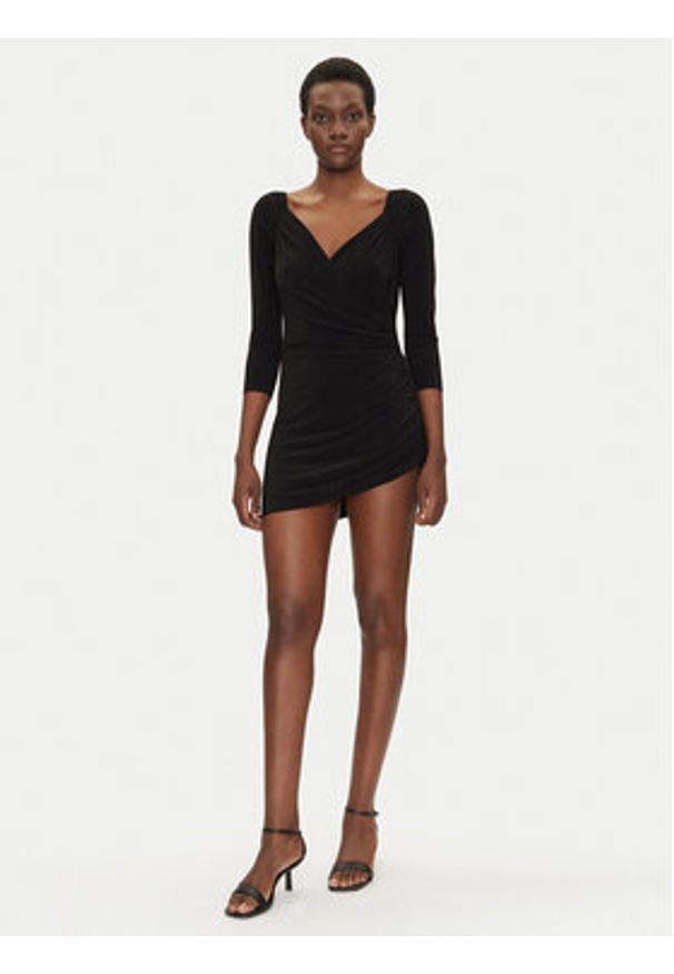 NORMA KAMALI Sukienka koktajlowa KK4243PLG84001 Czarny Regular Fit. Kolor: czarny. Materiał: syntetyk. Styl: wizytowy