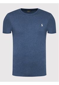 Polo Ralph Lauren T-Shirt 710680785007 Granatowy Custom Slim Fit. Typ kołnierza: polo. Kolor: niebieski. Materiał: bawełna