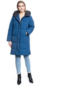 Lee - KURTKA DAMSKA LEE LONG PUFFER OIL BLUE L56WVDMO 112113147 #9