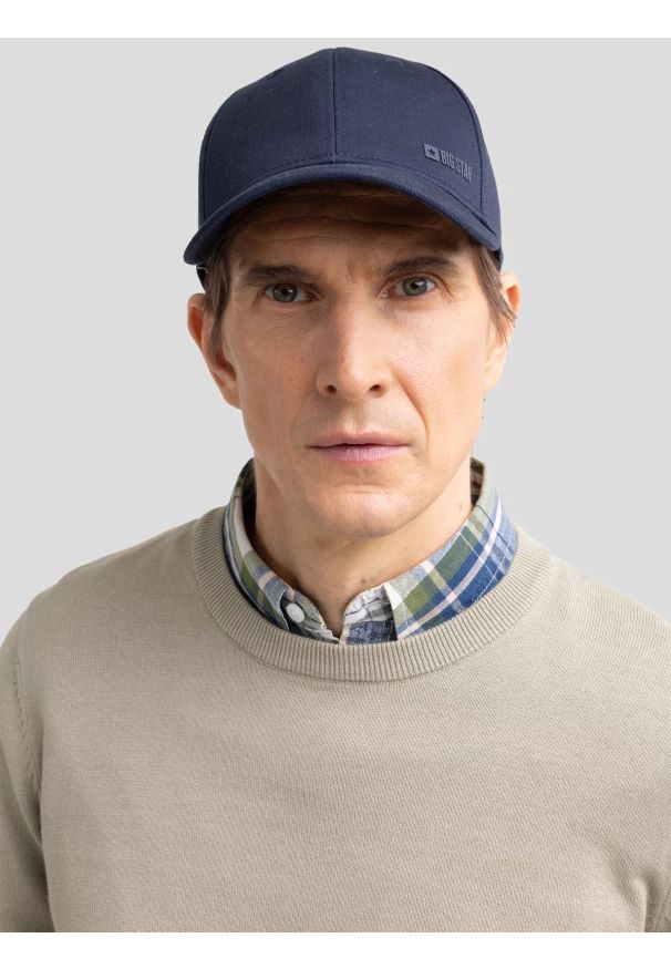 Big-Star - Sweter męski bawełniany pistacjowy Basilian 300. Okazja: na co dzień. Kolor: zielony. Materiał: bawełna. Styl: casual, wizytowy