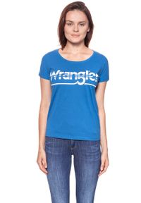 Wrangler - WRANGLER T SHIRT DAMSKI SS GRAPHIC TEE DEEP WATER W7Z02EVDF #9