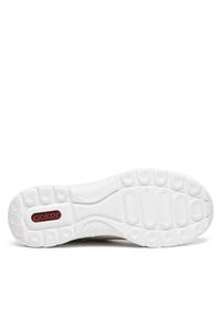 Rieker Sneakersy L3254-62 Beżowy. Kolor: beżowy. Materiał: materiał #6