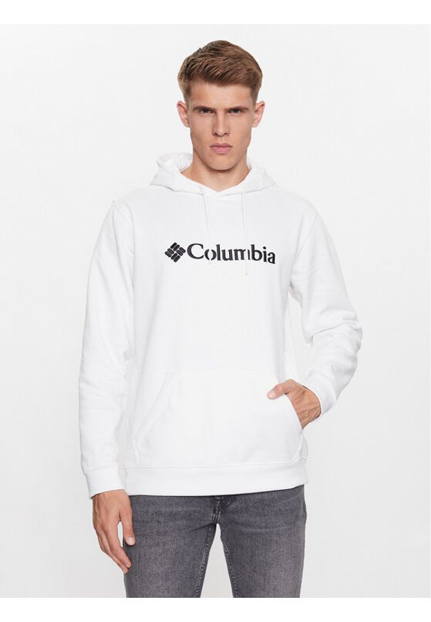 columbia - Columbia Bluza CSC Basic Logo™ II Hoodie Biały Regular Fit. Kolor: biały. Materiał: bawełna