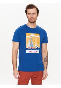 Regatta T-Shirt Cline VII RMT263 Niebieski Regular Fit. Kolor: niebieski. Materiał: bawełna #1