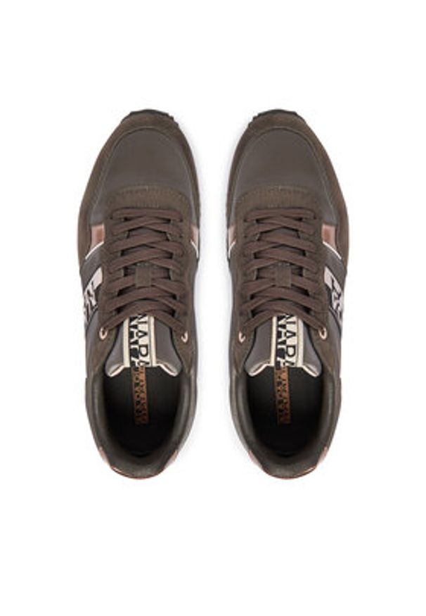 Napapijri Sneakersy Astra NP0A88XQ Brązowy. Kolor: brązowy. Materiał: materiał