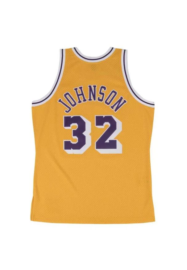 Mitchell & Ness - Koszulka Nba Los Angeles Lakers Magic Johnson. Kolor: żółty. Sport: koszykówka