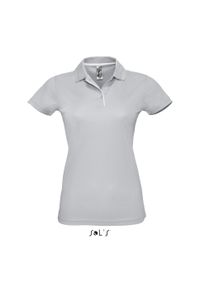 SOL'S - Damska koszulka polo Sol's Performer. Okazja: na co dzień. Typ kołnierza: polo. Kolor: czarny. Styl: casual #2