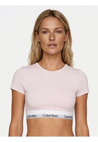 Calvin Klein Underwear T-Shirt LV00QF8495 Różowy Slim Fit. Kolor: różowy #1