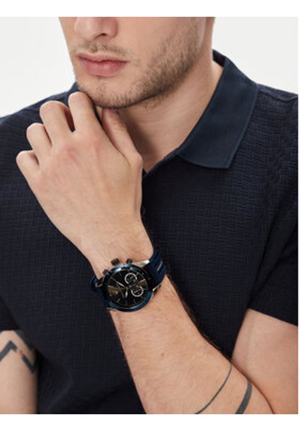 Maserati Zegarek R8871612046 Granatowy. Kolor: niebieski