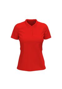 Stedman - Damska Koszulka Polo Claire. Typ kołnierza: polo. Kolor: czerwony